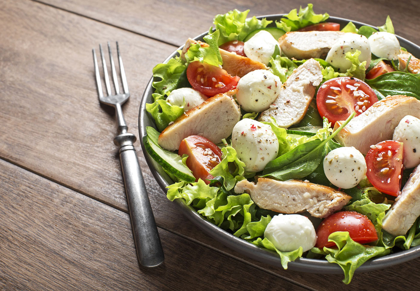 Sauna Gastronomie Frische Salate
